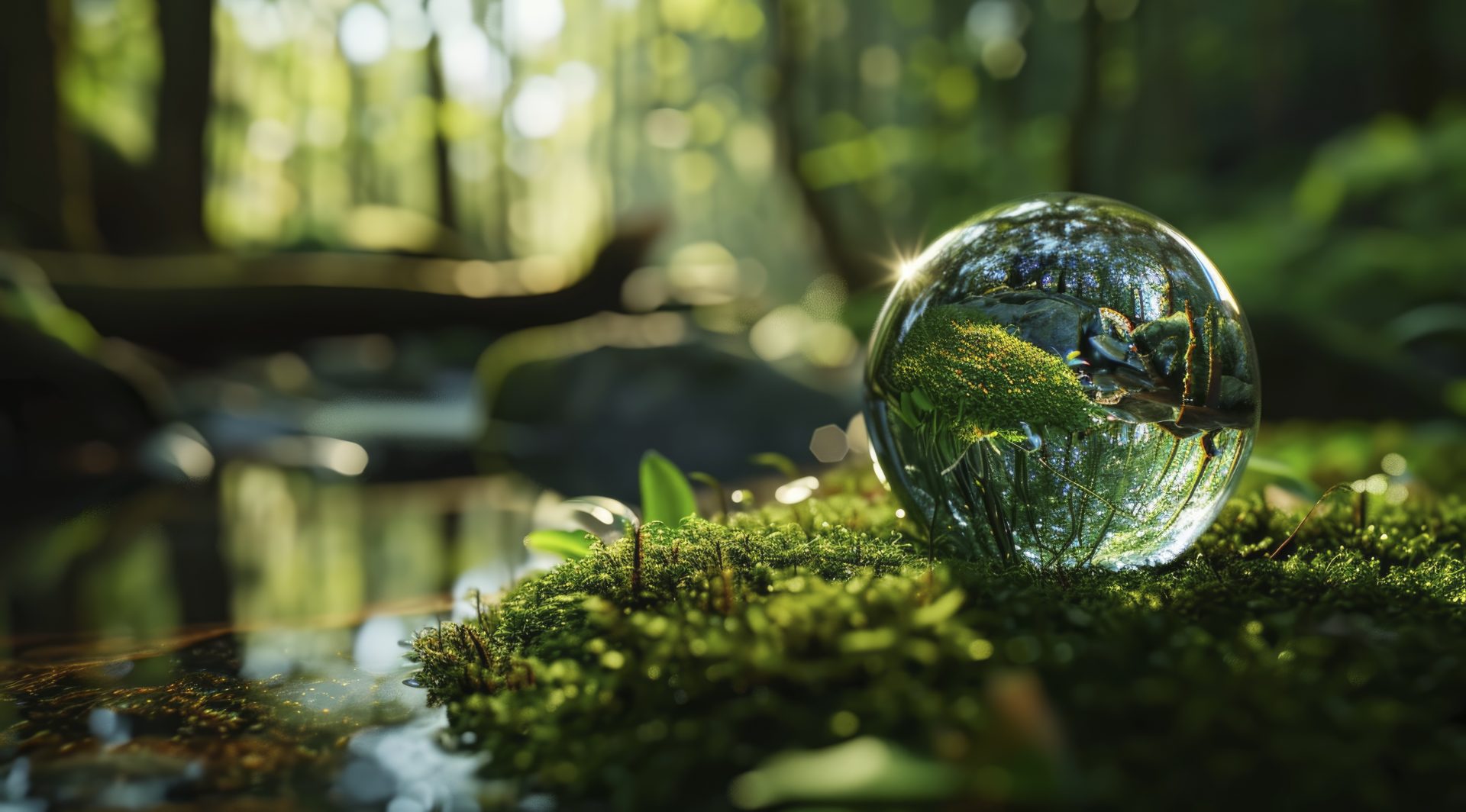 goutte d eau realiste avec un ecosysteme pour la journee mondiale de l eau - Cab'Qual